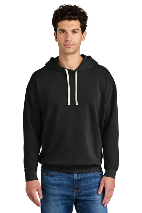 Comfort Colors Lightweight Hooded Sweatshirt with custom logo embroidery