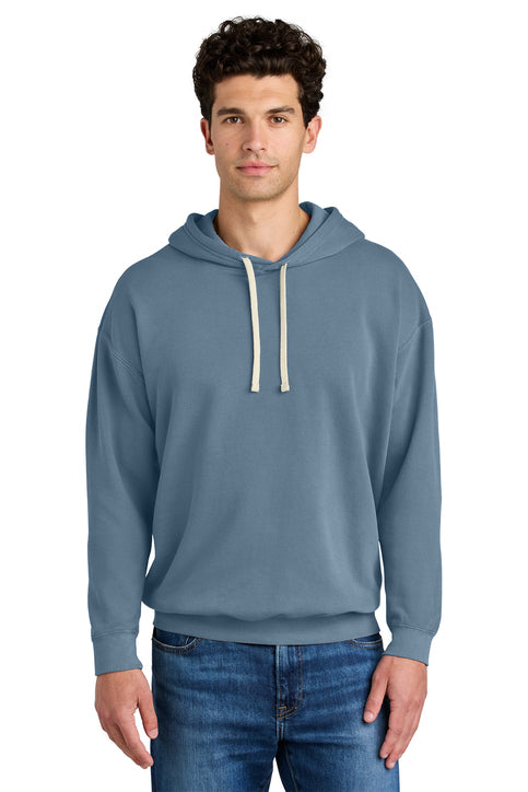 Comfort Colors Lightweight Hooded Sweatshirt with custom logo embroidery