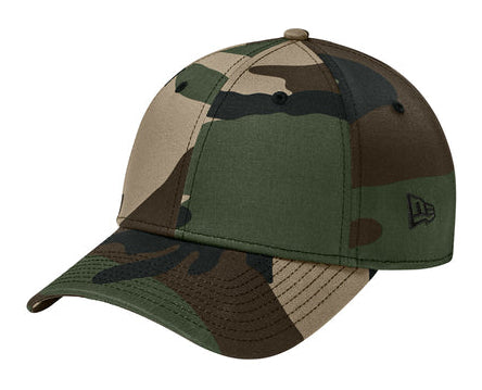 New Era Structured Stretch Cotton Camo Cap