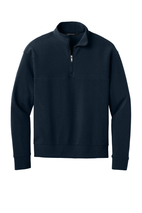Mercer+Mettle Linear Texture 1/4-Zip with custom logo embroidery