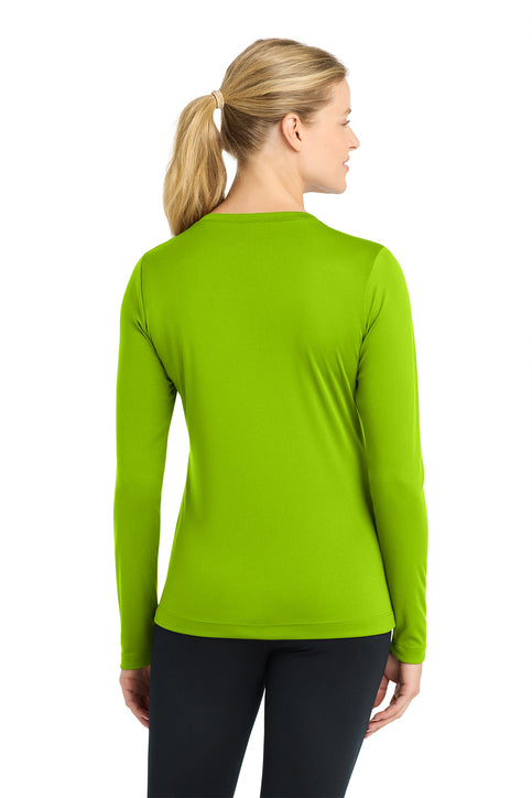 Sport-Tek Women's Long Sleeve PosiCharge Competitor V-Neck Tee