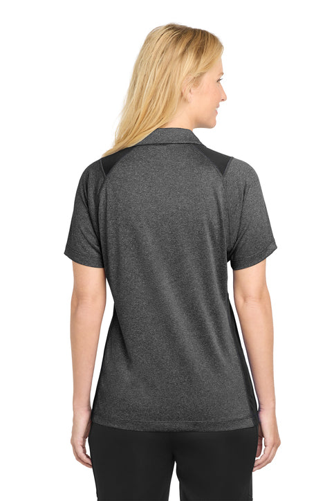 Sport-Tek Women's Heather Colorblock Contender Polo