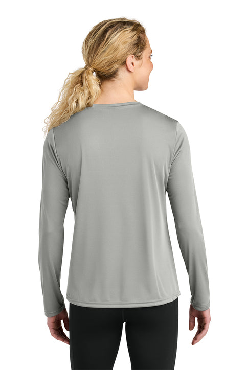 A4 Women’s Cooling Performance Long Sleeve Tee with custom logo embroidery
