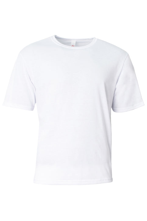 A4 Softek Short Sleeve Tee with custom logo embroidery