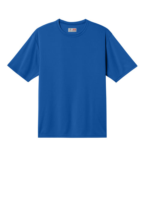 A4 AirFlex Short Sleeve Tee with custom logo embroidery