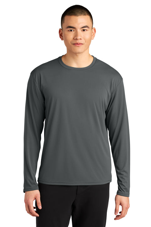 A4 AirFlex Long Sleeve Tee with custom logo embroidery