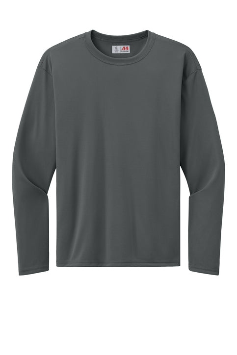 A4 AirFlex Long Sleeve Tee with custom logo embroidery