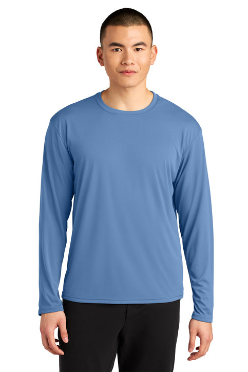 A4 AirFlex Long Sleeve Tee with custom logo embroidery