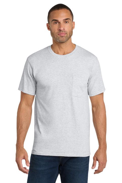 Port & Co Core Cotton Pocket Tee