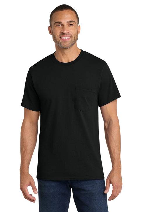 Port & Co Core Cotton Pocket Tee