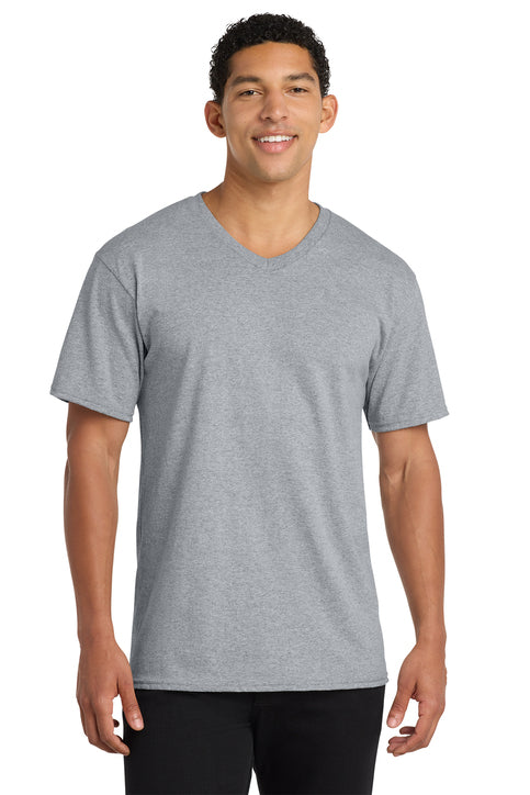 Port & Co Core Cotton V-Neck Tee