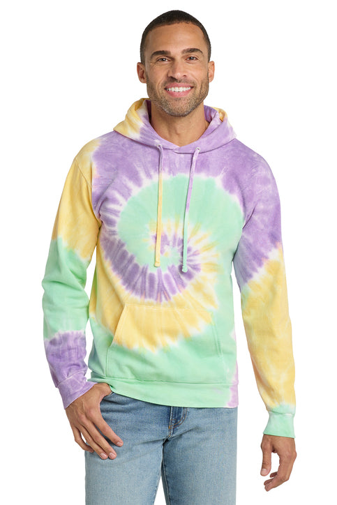 Port & Co Tie-Dye Pullover Hooded Sweatshirt