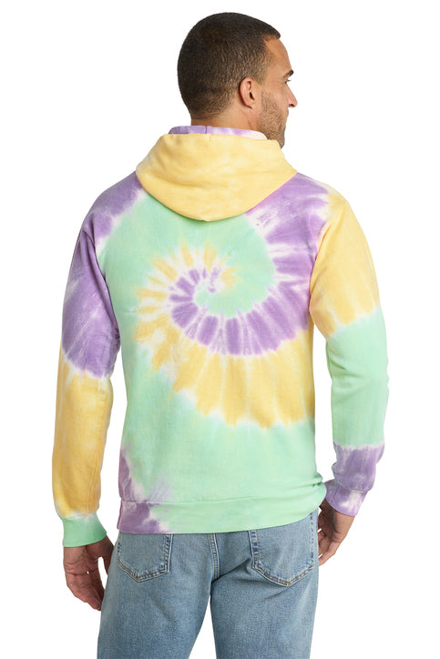 Port & Co Tie-Dye Pullover Hooded Sweatshirt