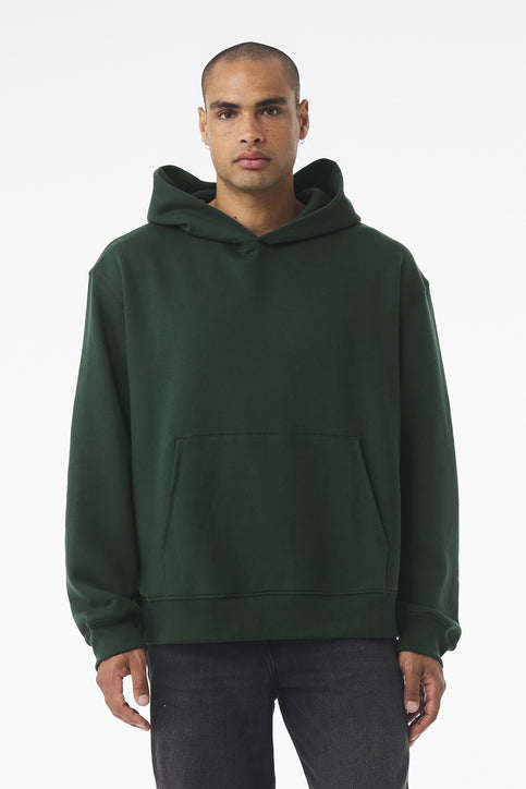BELLA+CANVAS Unisex 10-Ounce Heavyweight Pullover Hoodie with custom logo embroidery