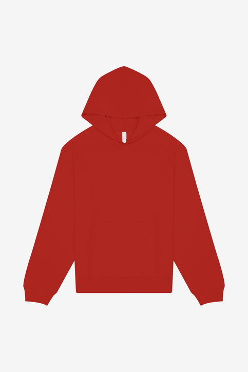 BELLA+CANVAS Unisex 10-Ounce Heavyweight Pullover Hoodie with custom logo embroidery