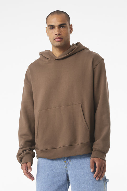 BELLA+CANVAS Unisex 10-Ounce Heavyweight Pullover Hoodie with custom logo embroidery