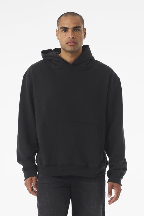 BELLA+CANVAS Unisex 10-Ounce Heavyweight Pullover Hoodie with custom logo embroidery