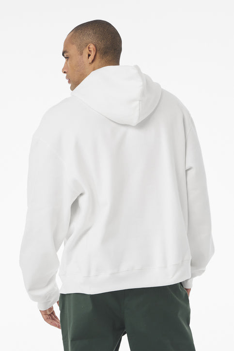 BELLA+CANVAS Unisex 10-Ounce Heavyweight Pullover Hoodie with custom logo embroidery