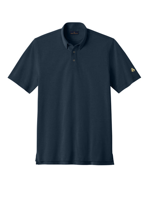 Brooks Brothers Pinpoint Pique Dress Polo with custom logo embroidery