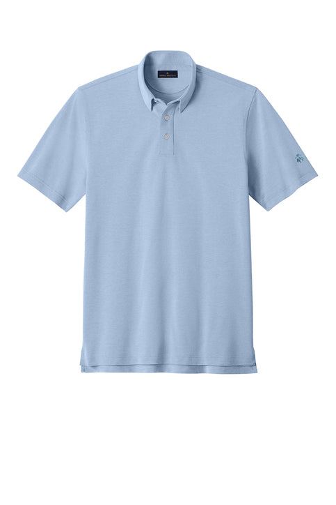 Brooks Brothers Pinpoint Pique Dress Polo with custom logo embroidery