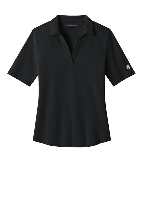Brooks Brothers Women’s Pinpoint Pique Polo with custom logo embroidery
