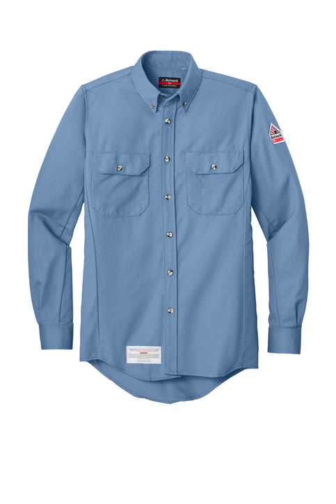 Bulwark EXCEL FR ComforTouch Dress Uniform Shirt with custom logo embroidery
