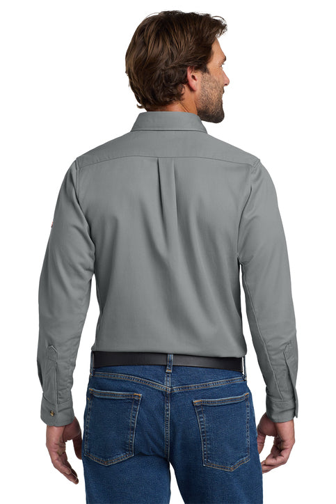 Bulwark EXCEL FR ComforTouch Dress Uniform Shirt with custom logo embroidery