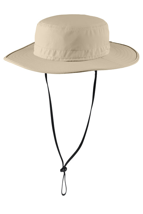 Port Authority Outdoor Wide-Brim Hat with custom logo embroidery