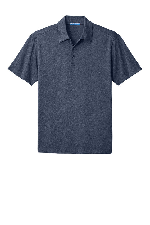 Port Authority Trace Heather Polo with custom logo embroidery