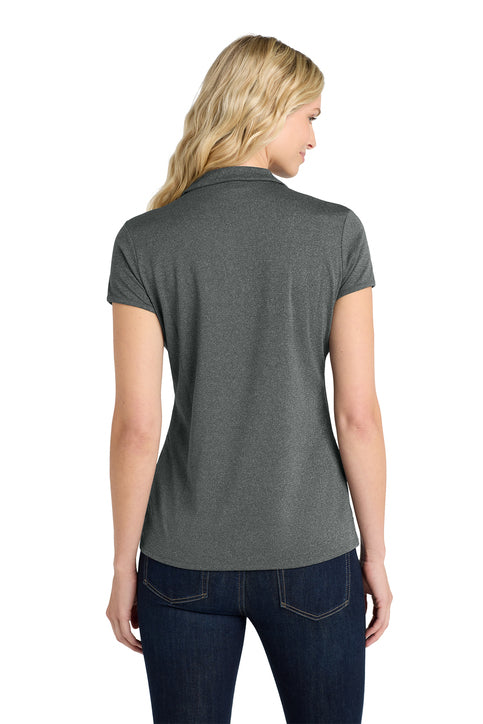 Port Authority Women's Trace Heather Polo with custom logo embroidery