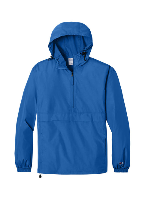 Champion Packable Anorak Jacket with custom logo embroidery