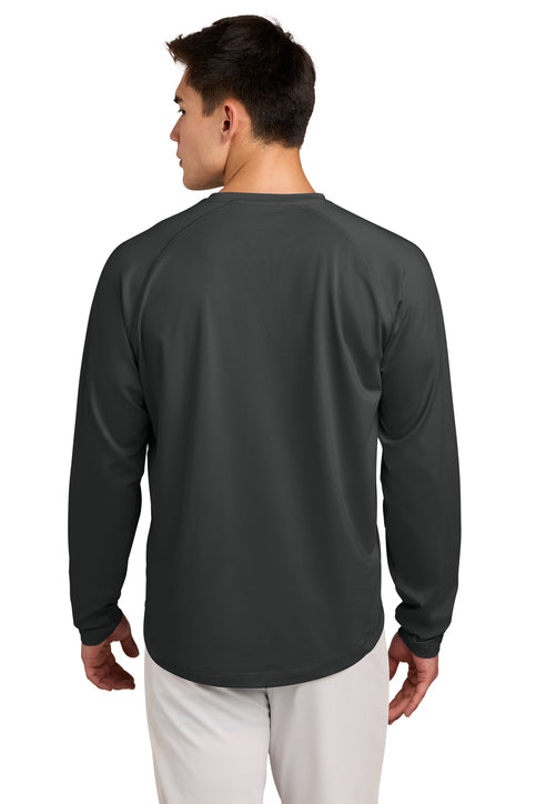 Sport-Tek Sport-Wick Stretch Pocketed Crewneck