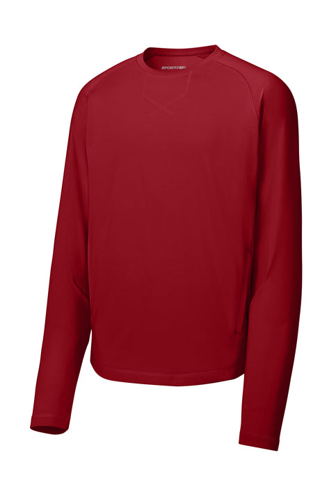 Sport-Tek Sport-Wick Stretch Pocketed Crewneck