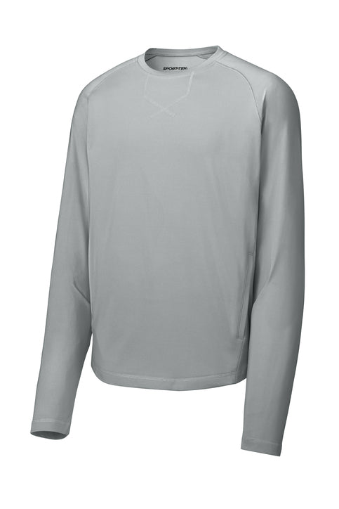 Sport-Tek Sport-Wick Stretch Pocketed Crewneck
