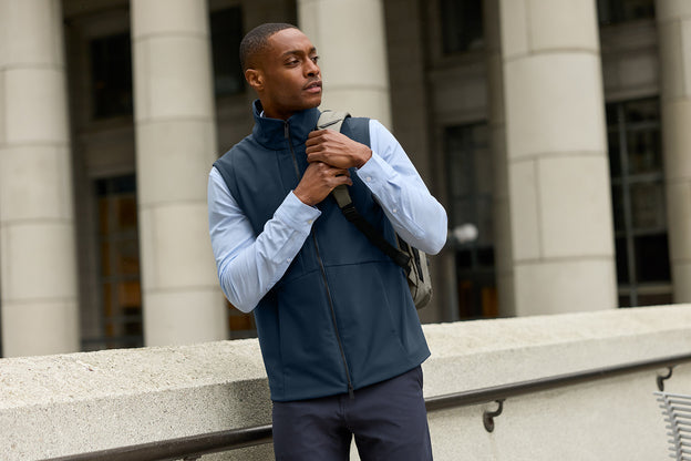 MiiR Nozawa Soft Shell Vest with custom logo embroidery