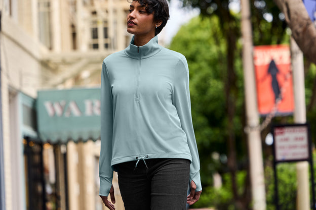 MiiR Women’s Kivu 1/4-Zip with custom logo embroidery