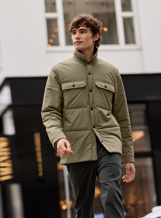 MiiR Sashiko Stretch Puffy Shacket