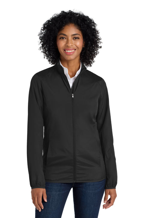 Port Authority Women's Zephyr Full-Zip Jacket with custom logo embroidery