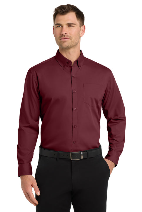 Port Authority Long Sleeve Carefree Poplin Shirt