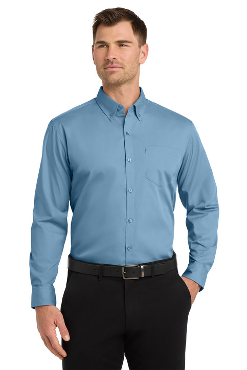Port Authority Long Sleeve Carefree Poplin Shirt