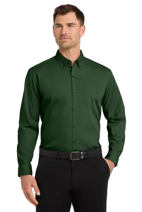 Port Authority Long Sleeve Carefree Poplin Shirt