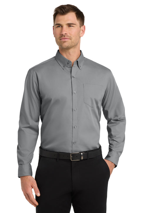 Port Authority Long Sleeve Carefree Poplin Shirt