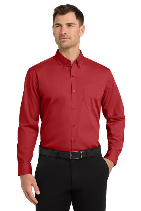 Port Authority Long Sleeve Carefree Poplin Shirt