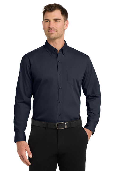 Port Authority Long Sleeve Carefree Poplin Shirt