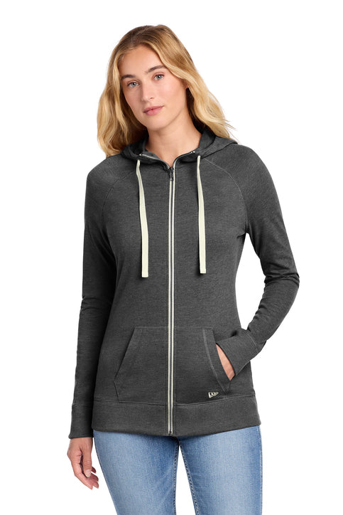 New Era Women's Sueded Cotton Blend Full-Zip Hoodie
