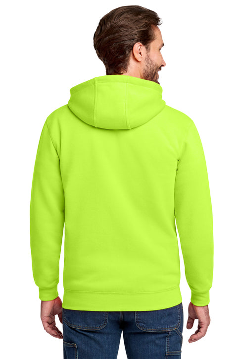 Carhartt Midweight Hooded Zip-Front Sweatshirt with custom logo embroidery