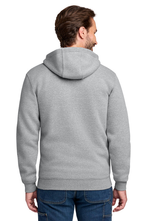 Carhartt Midweight Hooded Zip-Front Sweatshirt with custom logo embroidery
