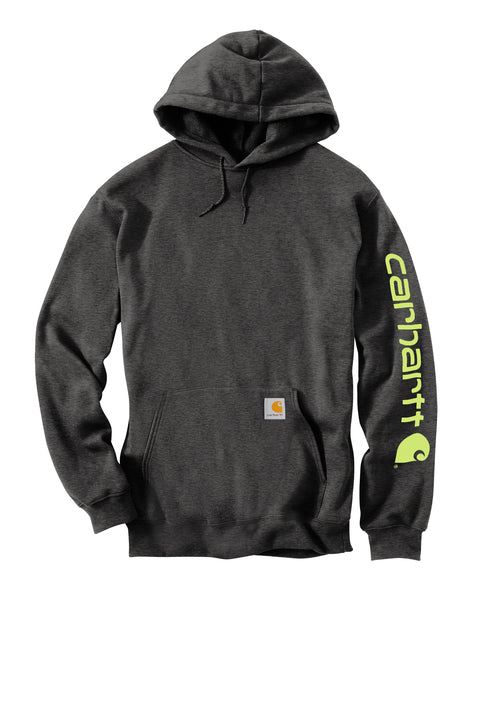 Carhartt Midweight Hooded Logo Sweatshirt with custom logo embroidery