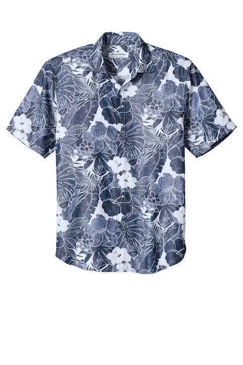 Tommy Bahama Coconut Point Playa Flora Short Sleeve Shirt with custom logo embroidery