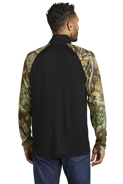 Russell Outdoors Realtree Colorblock Performance 1/4-Zip
